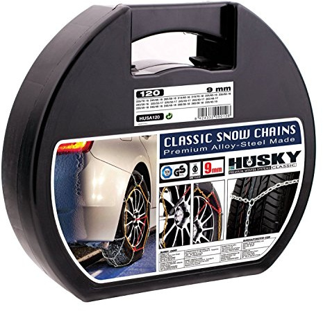 SUMEX Husky Winter Classic Alloy Steel Snow Chains for 17 Car Wheel Tyres (225/55 R17)