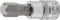 BGS 2502 | Bit-Einsatz | Länge 38 mm | 6,3 mm (1/4) | Innensechskant 8 mm | CV-Stahl