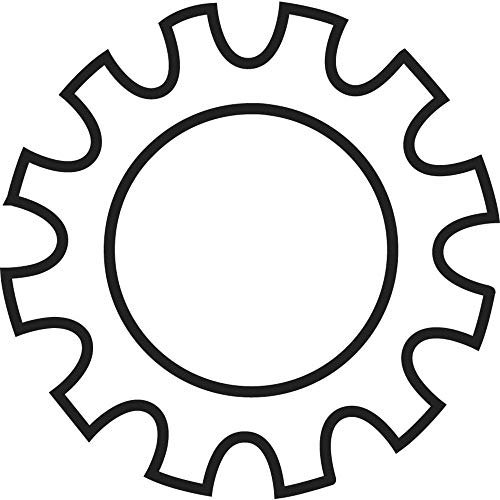 Gezahnte Unterlegscheiben Innendurchmesser: 4.3 mm M4 Stahl verzinkt 100 Stück TOOLCRAFT 815209