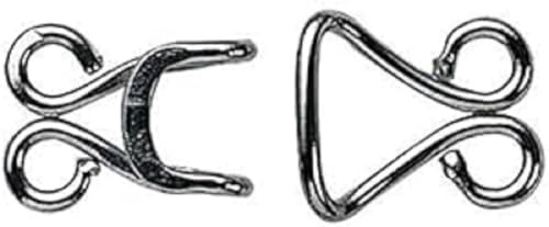 Prym - Prym Silver Hooks and Eyes (Size - No.13) for Corsets - 1 Unit