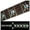 Inlay Sticker Griffbrett Position Marker für Gitarren & Bass - Skulls - Weiß Perle
