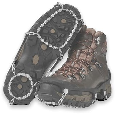 Yaktrax Diamond Grip All-Surface Traktionsklammern für EIS und Schnee (1 Paar), Größe XL, Schwarz