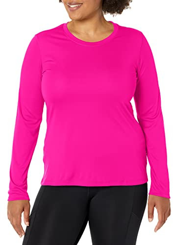 Hanes womensO9308Sport Cool Dri Performance Long Sleeve Tee Long Sleeve Shirt - Purple - XX-Large
