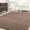 Shaggy Teppich Farbe Hochflor Langflor Teppiche Modern Uni Farben, Farbe:Nougat, Maße:300x400 cm