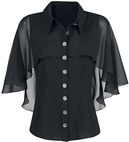 Hell Bunny Draco Blouse Black