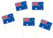 PARTY DISCOUNT® Party-Picker Australien, 5 cm, 50 Stück