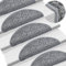 Tidyard 15 Set Stufenmatten Treppenmatten Treppenteppich treppen stufenmatten stufenmatten 56 x 20 cm (L x B),Grau