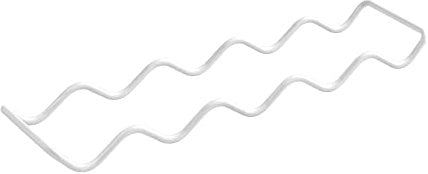 Metaltex Tin Holder 15pcs, White, 8x33x2 cm
