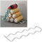 PRATESI PORTALATTINE IMPIL.8X33X2 OLA-15, Plastic, Weiß, 8x33x2 cm