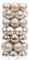 Sea Team 46-Pack Christmas Ball Ornaments with Strings, 30mm/1.18 Mini Size Baubles, Shatterproof Plastic Christmas Bulbs, Hanging Decorations for Xmas Tree, Holiday, Wedding, Party, Champagne