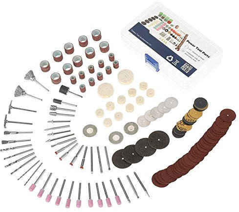 Kit de herramientas rotativas, 141 piezas Mini herramienta amoladora giratoria eléctrica, Kit de herramientas de pulido rotativo para modelo, manualidades, decoración del hogar