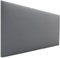 DHOME Kopfteil aus Kunstlederoder Stoff AQUALINE Glatt mit Beinen Kopfteil gepolstert Luxusbett Kopfteil (Kunstleder Grau, 110cm (Betten 80/90/105))