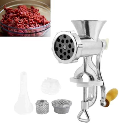 Tritacarne Manuale Insaccatrice Manuale Macchina Per Macinare Carne Macchina Per Salsiccia Macina Mais in Lega di Alluminio