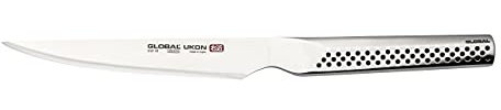 Global UKON Utility Knife with 13cm Blade, CROMOVA 18 Stainless Steel, Silver, GUF-32