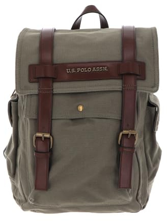 U.S. POLO ASSN. Rucksack Laptoprucksack mit Laptopfach Lubbock Backpack Military Green grün