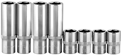 BRAZEN 13mm Socket Eight Pack (3/8'' Drive, Multi-Type)