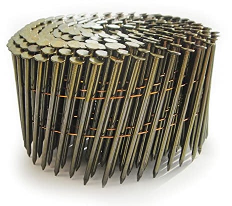 Tacwise 1518 Galvanised Flat Top Coil Nails Type 2.1 / 35 mm, Ring Shank, 16° Inclined, Wire Collated, Pack of 14,400