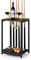 smusei Pool Queue Rack Holz Billard Stick Halter Pool Tisch Zubehör für Billard Zimmer Spielzimmer Club Hält 6 Queues, Bodenständer, Dunkelbraun