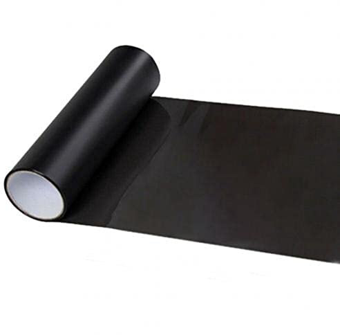 ihreesy 10m x 30cm Scheinwerfer Tönung Vinylfolie, Selbstklebende Auto Rücklicht Tönungsfolie Aufkleber Nebelscheinwerfer-Schutzhülle Autoscheinwerfer Folie Rücklicht Tönungsfolie,Matt Schwarz