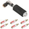 ZEFAL Pack EZ Big Shot - Inflator CO² + 6X 16g CO2-Kartusche – Kompakte, leichte, schnelle und mühelose CO2-Pumpe - Schwarz und Silber, Gewinde Universal