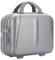 TOLIDA Mallette de toilette à coque rigide avec serrure à combinaison – Trousse de voyage portable et étanche avec fermeture éclair – Trousse de rangement de voyage, Argenté., Mode