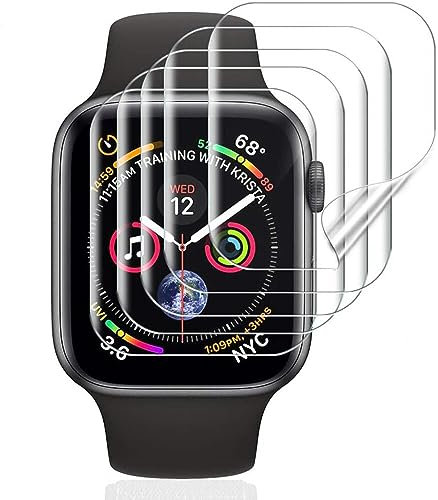 TMahhbid [5 Pack] Hydrogel Pellicola Protettiva Schermo per Apple Watch Series 9/8/7 45mm, [Film flessibile] Morbida TPU Protezioni Schermo [Trasparente HD]