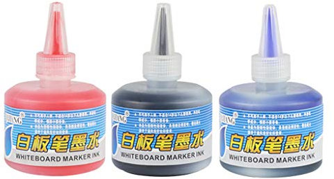 1 Flasche 50 ml Nachfülltinte zum Nachfüllen, Whiteboard-Marker, Schwarz, Rot, Blau