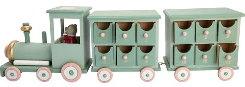 GreenGate Inge-Marie Adventskalender Zug Green 48cm