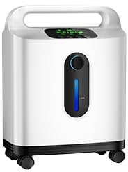 ALLNIS Sauerstoffkonzentrator, 90% ± 3% hochreiner Heimsauerstoffkonzentrator 1-8 L/min einstellbar für zu Hause und unterwegs (mit Gimbals, deutsche Version).