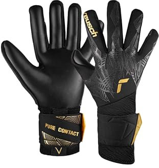Reusch Pure Contact Infinity Guantes de Portero Antideslizantes para Hombre y Mujer, Guantes de fútbol para Adultos, con puño Largo, césped Artificial
