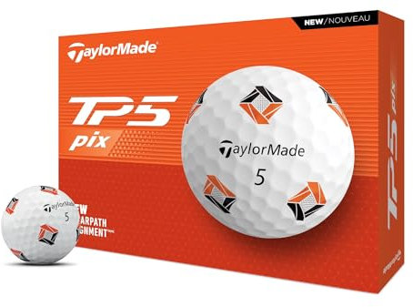 TaylorMade Golf 2024 TP5 PIX Golfbälle, 12 Stück