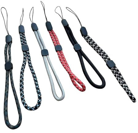Hand Wrist Strap Lanyard, 6 Pack Adjustable Colorful Nylon Hand Wrist Straps for GoPro, Camera, Keys, Keychain, Phone, USB Flash Drive, Wallet and ID Name Tag Badge, Mixed Vibrant
