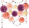 WEARXI Hochzeit Deko Pompons Deko, 23 Stück Pompons Girlande Geburtstagsdeko, Deko Gartenparty, Taufe Deko Mädchen Junge, Geburtstagsdeko Mädchen, Hochzeitsdeko Garten Vintage, Taufe Deko Hochzeit