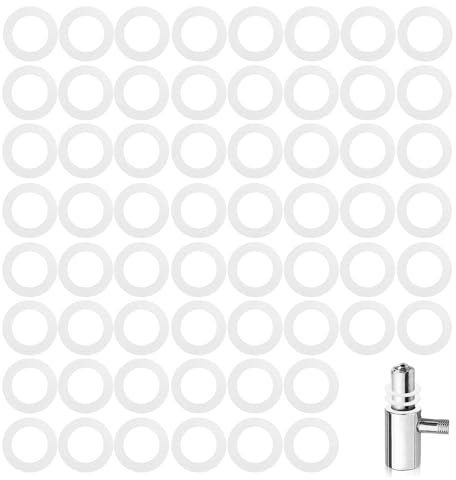 60 Unidades Bisagras de Plástico para Puertas de Habitaciones, 10,2 mm x 15 mm Arandelas Bisagra de Puerta, Anillos de Montaje sin Marcas de Abrasión (1mm 30 Piezas & 2mm 30 Piezas)