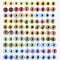 LEGENTLISUR 100 Pcs Evil Eyes Flatback Half Round With Dragon Pattern - Glass Cabochons Printed Colorful Eyes for DIY Jewelry Making Crafts (6mm)