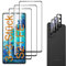 PANOMO P02 3+3 Stück Schutzfolie für Panzerglas Samsung Galaxy S21 FE 5G mit 3 Stück Schutzfolie + 3 Stück Kamera Schutzfolie [Bläschenfrei] [HD] Displayschutzfolie Kompatibel mit Galaxy S21 FE