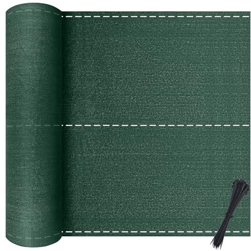 XINZI Brise-vue pour balcon - Hauteur : 180 cm - En polyéthylène haute densité - 150 g/m² - Avec œillets et serre-câbles - Résistant aux intempéries - Filet d'ombrage - Vert - Pour jardin, terrasse,