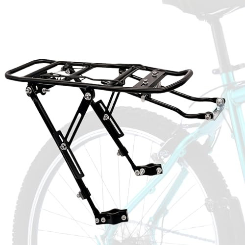 Porte-Bagages vélo arrière Ajustable, Universel pour VTT, Installation Rapide, capacité Forte pour Cyclisme de Montagne et Cargaison Quotidienne