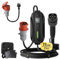 dé Mobile Wallbox/Ladestation 11kW [3-phasig|15m|6-16A] mit Einstellbarer Ladeleistung, Ladekabel CEE 16A auf Typ 2 und EV Ladegerät für Model Y/3, ID.3/4/5, MG4, EX30, e-up, e-tron, Zoe und andere EV