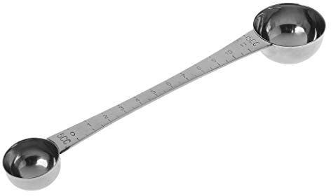 Cuillère à mesurer à double extrémité en acier inoxydable avec échelle Cuillère à café Cuillère à soupe Cuillères à thé Doseur