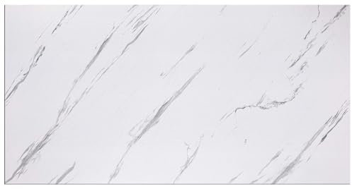 DECCART - Panneaux muraux 100x50 cm - Panneau mural decoratif 3d - Decoration deco murale Salon - Revetement decorative mural - Wall panel - Faux mur - Gris marbre 7214 XL - 24 pièces (12 m²)