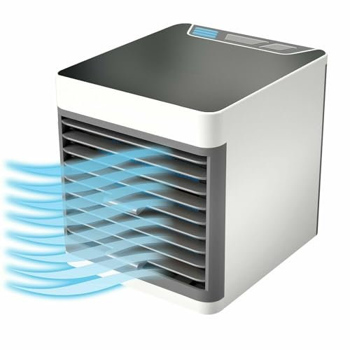 MINI CONDIZIONATORE DEUMIDIFICATORE ACQUA VENTILATORE LED PORTATILE USB 3 IN 1