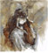 RONGCH Wandbilder auf Leinwand Abstrakte Tänzerin Figur Leinwand Malerei Ballett Mädchen Drucke Und Poster Wand Kunst Bilder Für Wohnzimmer Dekoration(I,40x50cm)