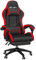Vinsetto Sedia da Gaming in Pelle PU e Acciaio con Altezza Regolabile, Sedia Gaming Ergonomica con Schienale Reclinabile, 65x65x121-129 cm, Rosso e Nero