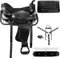 SUPREME SADDLERY Classic Barrel Racing handgefertigter Western-Sattel aus Synthetik, leicht, Rennsattel, Pferdesattel, komplettes Zubehör, 43,2 cm