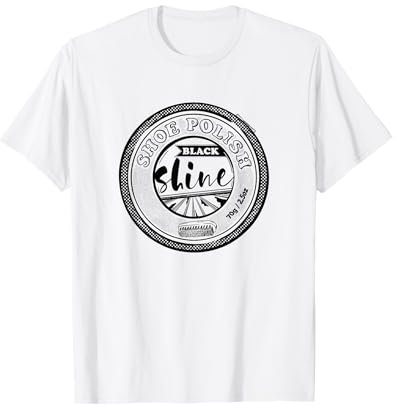 Schwarze Schuhcreme Lederglanz T-Shirt