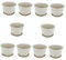 SUPVOX Lot de 10 Pots De Fleurs Rectangulaires en Verre Et Plastique pour Décoration De Jardin