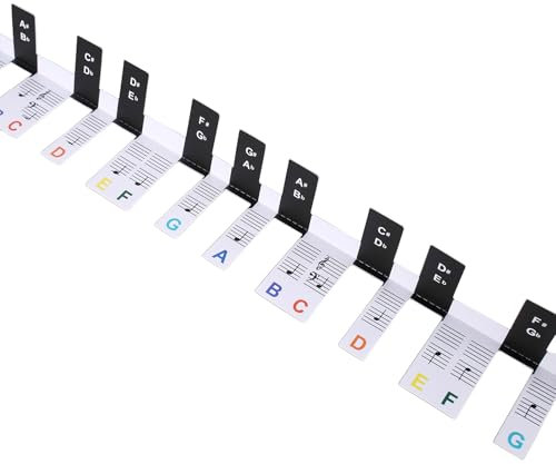 88 Tasten Klaviertastatur Aufkleber Universale Klaviernoten Guide Etiketten Elektronisches Klavier Tastenetiketten Klebeaufkleber