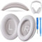 AHG Accessory House Ersatz-Ohrpolster und Kopfbügelpolster, kompatibel mit Bose QuietComfort (2023) QC45 QC35 QC35 II kabellose Kopfhörer mit Geräuschunterdrückung (Sandstein), einfache Selbstmontage