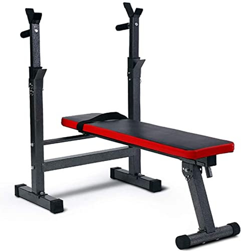 OWOHYG Squat Rack, Squat Rack, Bankdrücken, Herren-Fitness, multifunktionales Regal, verstellbare Halterung, Home-Indoor-Fitnessstudio, Faltbarer Krafttrainingsständer, Squat Rack